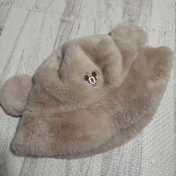 미키마우스 퍼 모자 복슬복슬 버킷햇