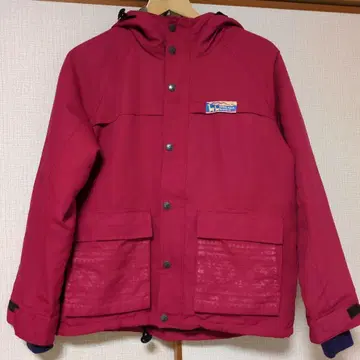 빨간색 마운틴 후드티 2way 플리스 안감