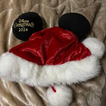 디즈니 크리스마스 미키 팬캡 산타 모자 2024