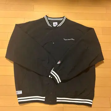 VISION STREET WEAR 블랙 나일론 바시티 자켓 XL(LL)