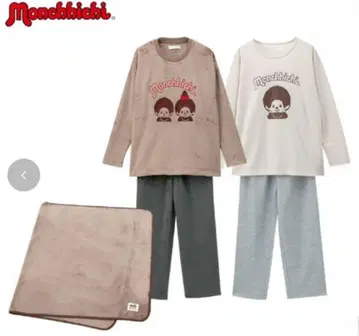 [ 미사용 새상품 ] 몽치치 룸웨어 4세트 토트백 무릎담요