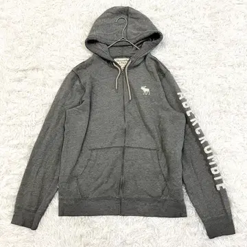 아바클로 Abercrombie & Fitch 풀 집업 후드티 M 로고