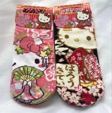 헬로키티 양말 삭스 기모노 일본풍 일본풍 패턴 산리오