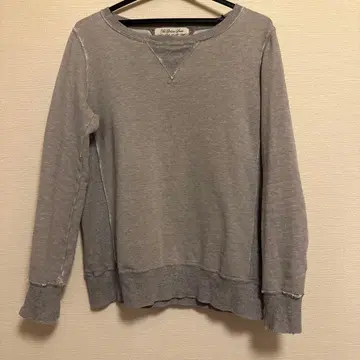 REMI RELIFE 레미 레리프 맨투맨 그레이 데미지 가공