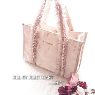 JILL BY JILLSTUART 벨로아 프릴 토트