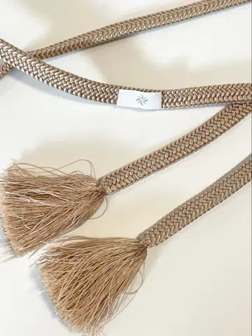 와라쿠 이토호시 오비지메 히라카라구미 라이트 브라운 69