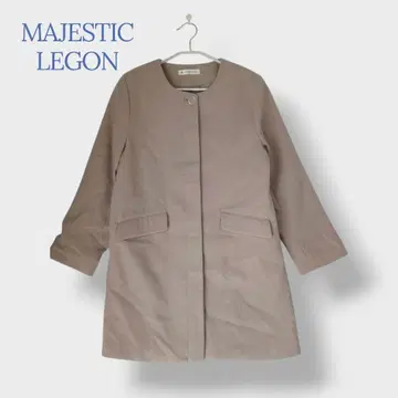 MAJESTIC LEGON F 사이즈 아우터 코트 노카라 코트