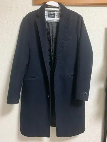 나노 유니버스 롱 코트 네이비 체스터 코트