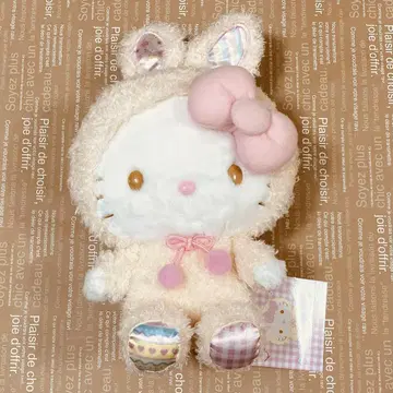 헬로키티 토끼 귀 봉제 인형 레어 K382