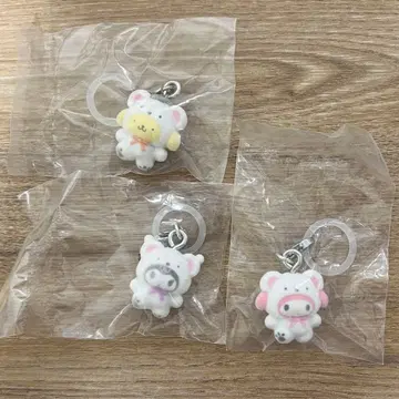 산리오 메지루시 액세서리 폭신폭신 스노우 마이멜로디 쿠로미 푸딩