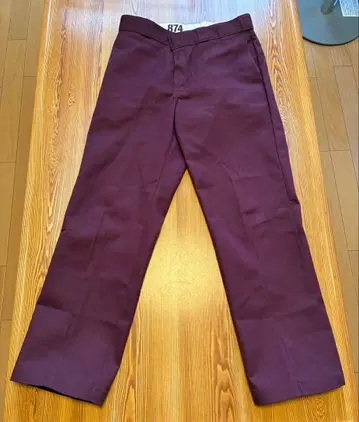 디키즈 874 워크 팬츠 W33인치 마룬