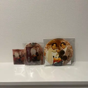 Disney x KING & PRINCE 클리어 파일과 캔뱃지 세트