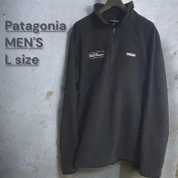 Patagonia 마이크로D 하프 지퍼 플리스 기업 로고 L 봄'18
