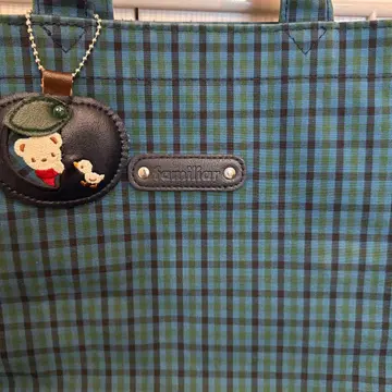 familiar 체크 무늬 토트백