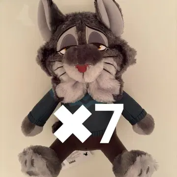 주토피아2 L 봉제 인형 파우버트 7체 세트