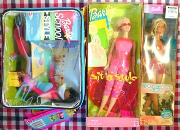 [ 특별한 미사용 세트 ] 바비 스쿨 스타일리시 캘리포니아 마텔