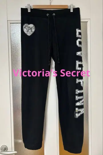 빅토리아 시크릿 핑크 스팽글 스웨트 팬츠
