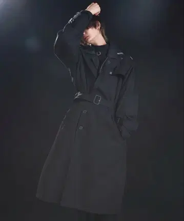 ADLER 트렌치코트 블랙