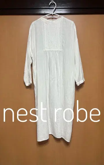 네스트로브 nest robe 린넨 화이트 레이스 원피스
