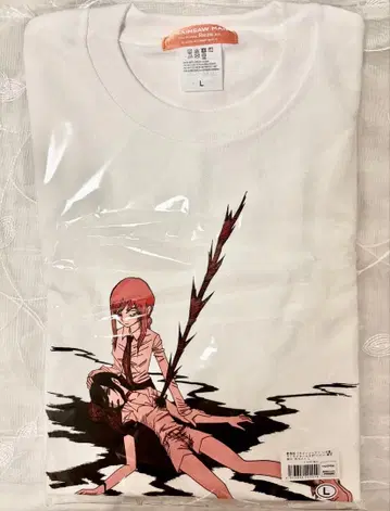 체인소 맨 레제 편 콜라보 T셔츠 에노모토 슌지 화이트 L 사이즈