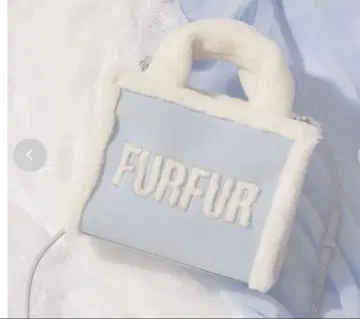 FURFUR [ WEB 일부 매장 한정 컬러 ] 무스탕 로고 토트백