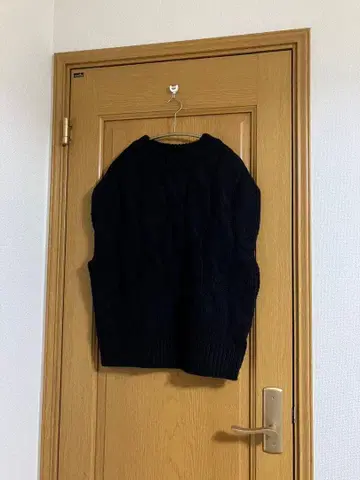 택 포함 새상품! GALENA 니트 베스트 블랙