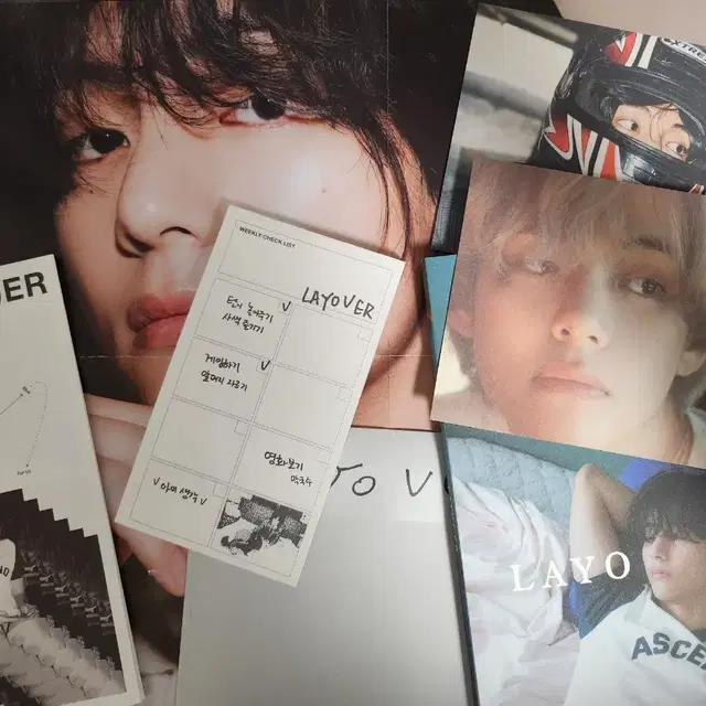 방탄 bts 뷔 V Layover 앨범 포카 풀셋