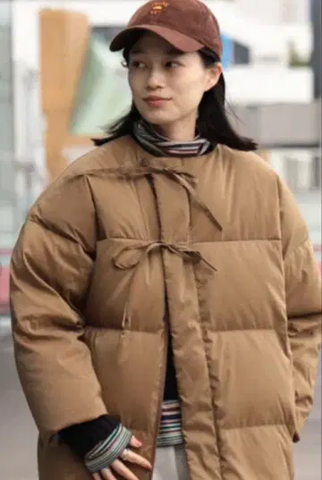 BEAMS BOY 솔로텍스 코튼 나일론 다운 자켓