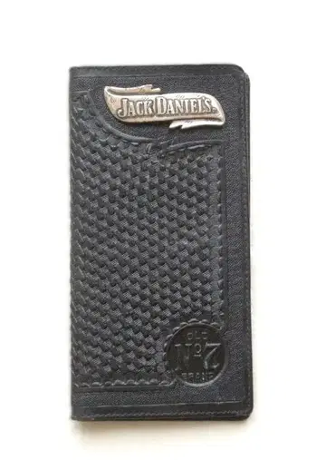 Jack Daniels 잭 다니엘 세로형 장지갑 지갑 천연 가죽제