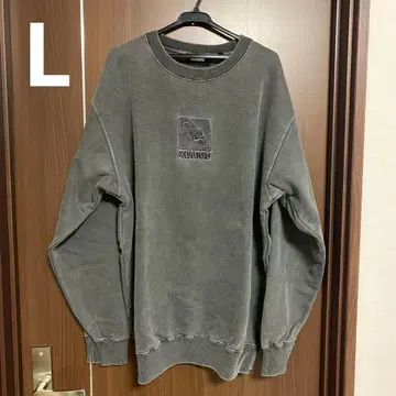 XLARGE 피그먼트 가공 크루넥 맨투맨 OG L 블랙