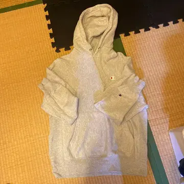 챔피언 리버스 위브 후드티 M 그레이