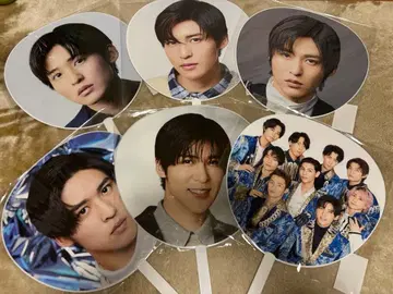 메구로 렌 부채 6개 세트