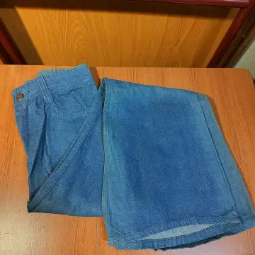 청바지 플레어 데님 쇼와 레트로 29인치 블루