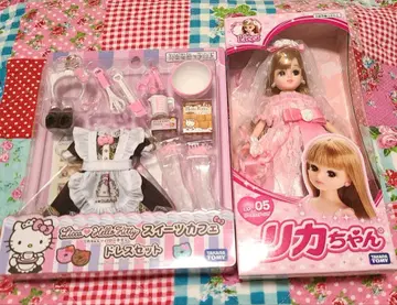 리카짱 헬로키티 스위트 카페 드레스 세트 로즈 웨딩