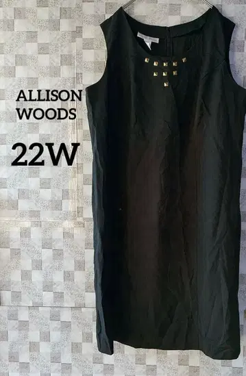 ALLISON WOODS 블랙 슬리브리스 원피스