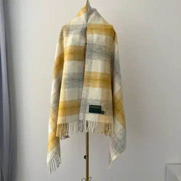 TWEED MILL(트위드밀) 체크 스톨