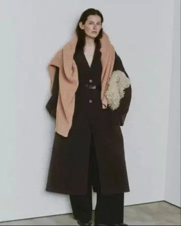 TODAYFUL 울 오버코트 브라운