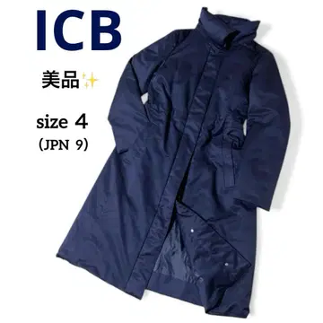 새상품급 ICB 아이씨비 스탠드 칼라 다운 코트 다크 네이비 4 JPN9