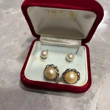 진주 귀걸이 세트 박스 포함 정품 귀걸이 2피스