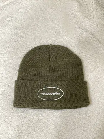 thisisneverthat 니트 모자 올리브
