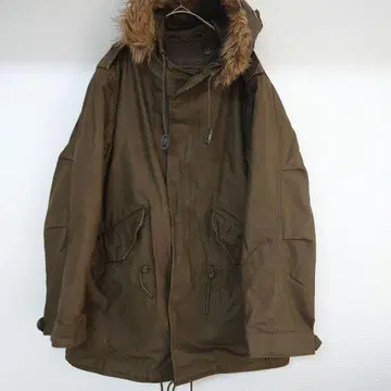 TETSU 후드 부착 밀리터리 자켓 모즈 코트 그런지 y2k