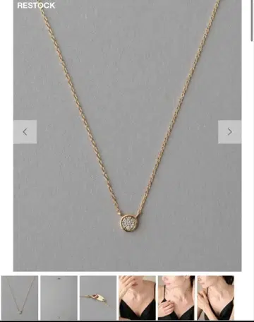 ete 브릴리언트 다이아몬드 목걸이 k10 YG