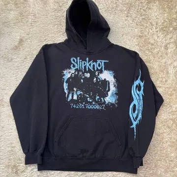 인기 Slipknot 라이선스 후드티 블랙 M