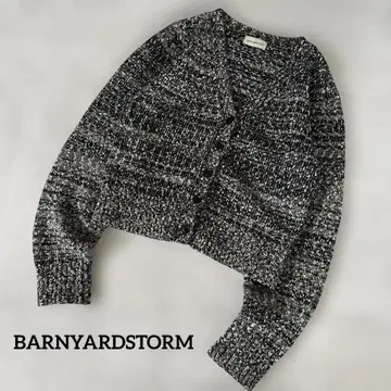 BARNYARDSTORM 슬라브믹스 니트 가디건