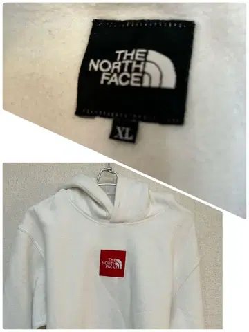 THE NORTH FACE 화이트 후드티 XL