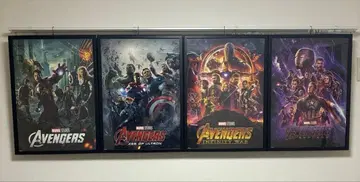 AVENGERS 어벤져스 포스터 세트 (액자 포함)