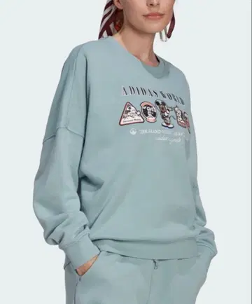 adidas 루즈 디즈니 맨투맨 우주복 미키