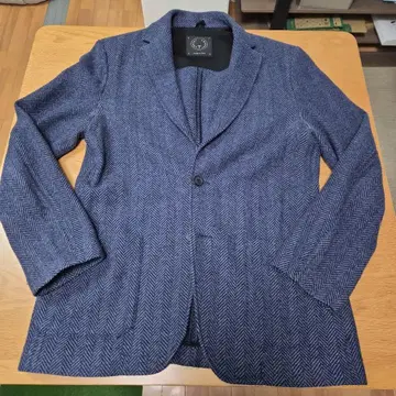 T-JACKET 네이비 헤링본 테일러드 자켓 BEAMS 이태리 제조