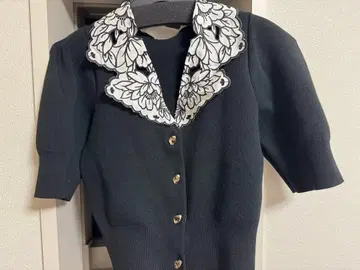 [스나이델]자수 풀오버 SNIDEL 가디건