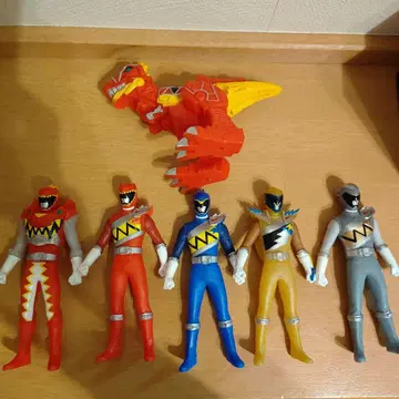 파워레인저 다이노포스 소프트 비닐 6체 세트